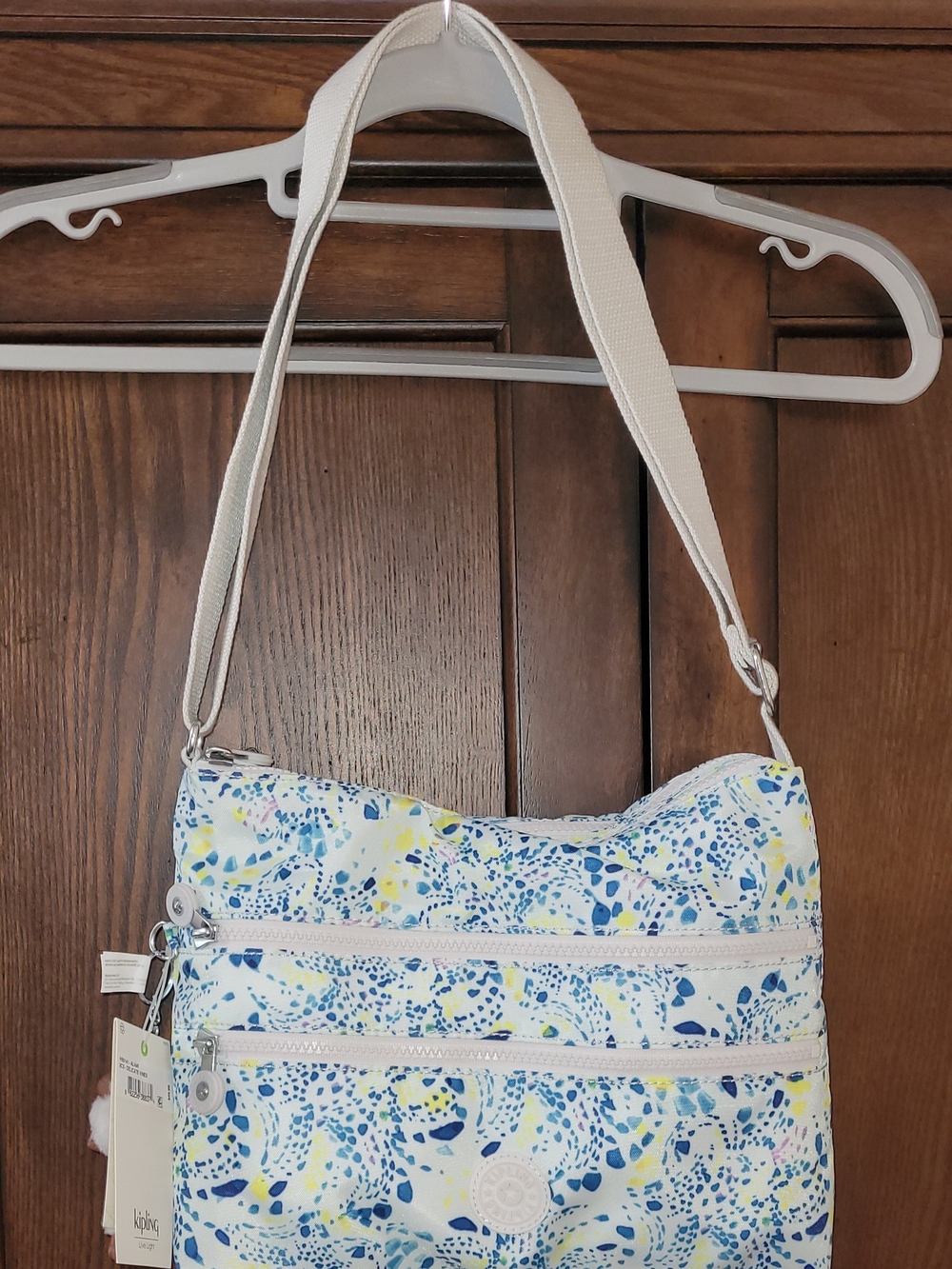 Kipling Alvar New Crossbody Bag Botanical Vines Discontinued Pattern Rare